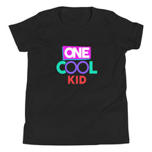 Load image into Gallery viewer, &quot;One Cool Kids&quot; Short Sleeve T Shirt | Sizes S-XL | Black | Front View | Shop The Wishful Fish
