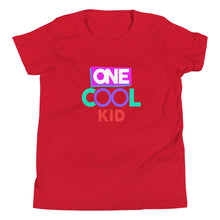 Load image into Gallery viewer, &quot;One Cool Kids&quot; Short Sleeve T Shirt | Sizes S-XL | Red | Front View | Shop The Wishful Fish
