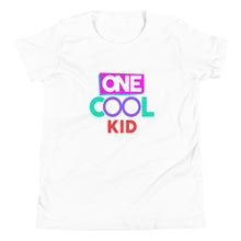 Load image into Gallery viewer, &quot;One Cool Kids&quot; Short Sleeve T Shirt | Sizes S-XL | White | Front View | Shop The Wishful Fish
