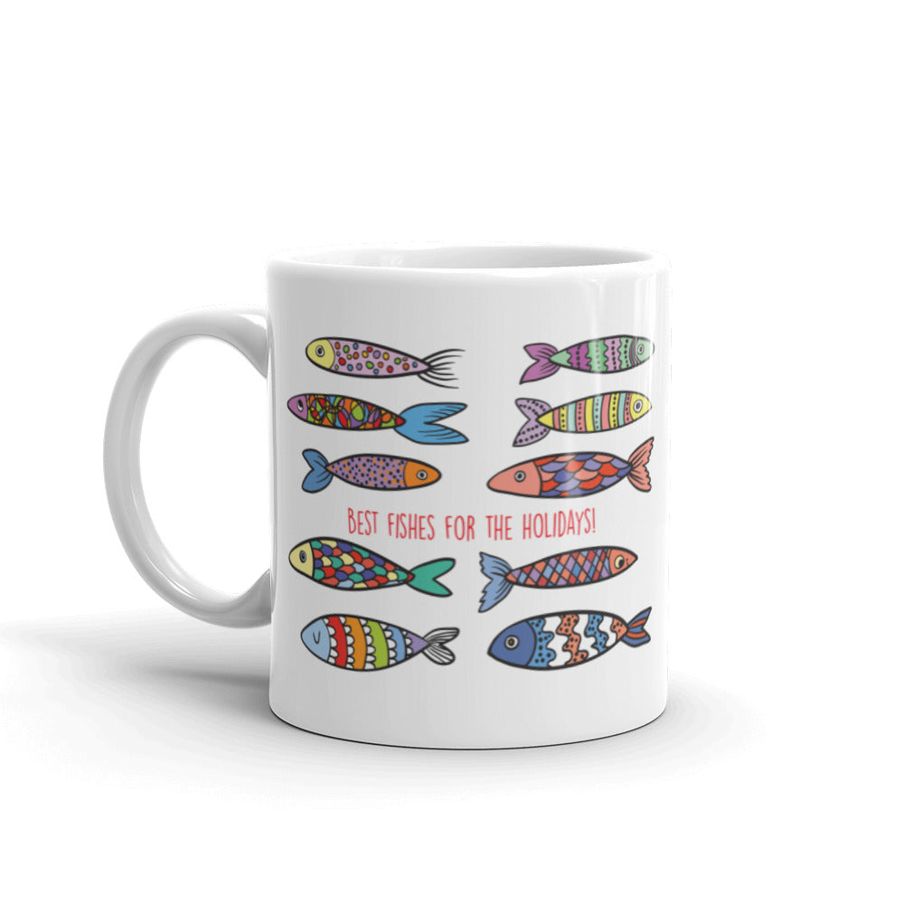 Best FISHES For The Holidays Mug - Premium Mugs from The Wishful Fish - Just $20! Shop now at The Wishful Fish