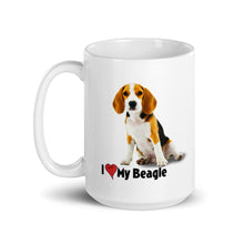 Load image into Gallery viewer, I Love My Beagle Mug - Premium Mug from The Wishful Fish - Just $20! Shop now at The Wishful Fish
