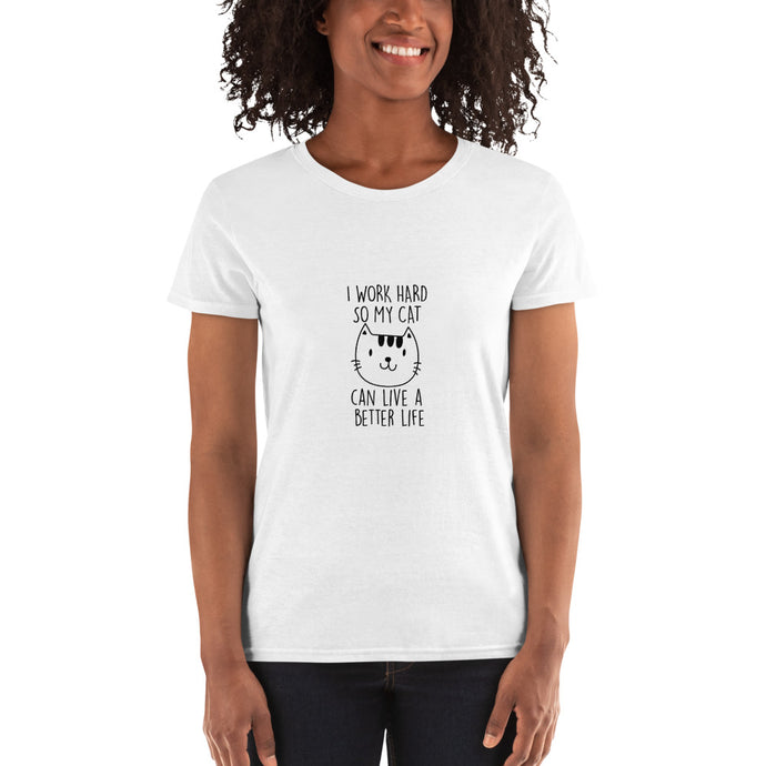 I WORK HARD ... T Shirt - Premium T-Shirt from The Wishful Fish - Just $18.50! Shop now at The Wishful Fish