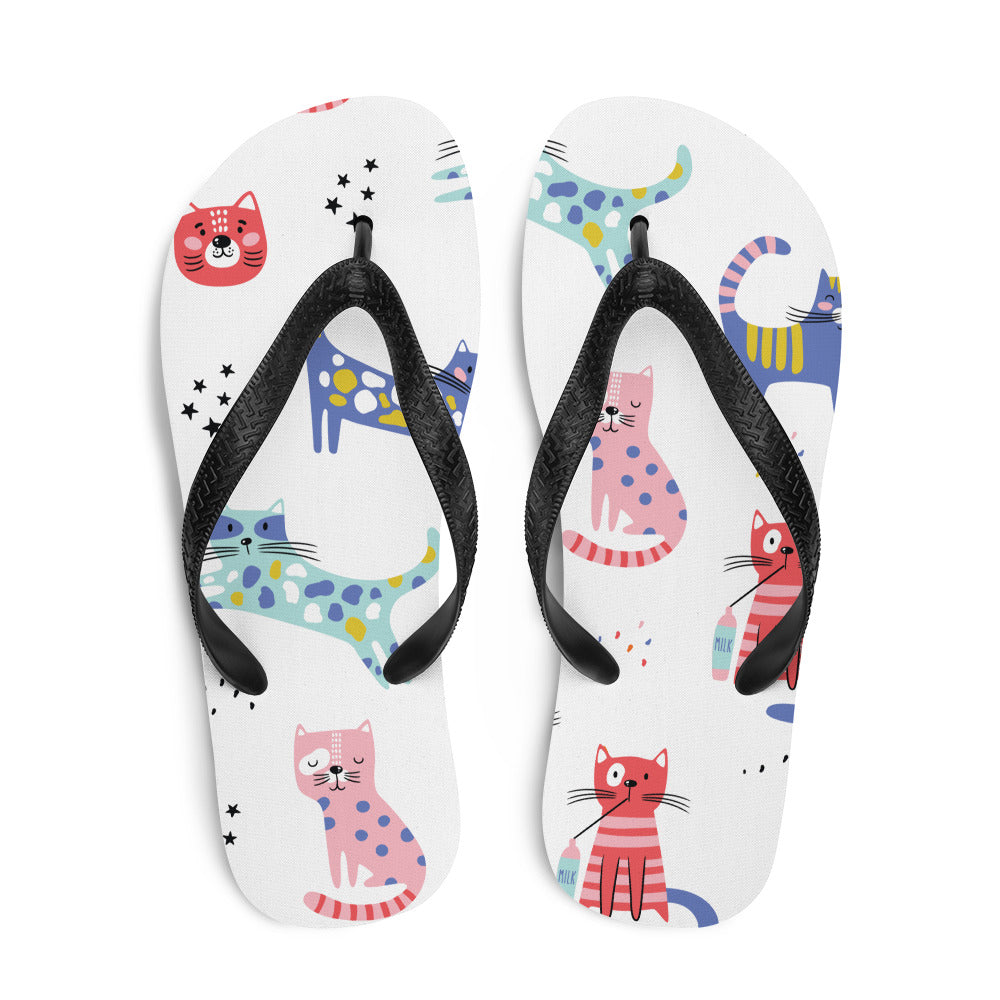 KITTY KAT Flip Flops - Premium Flip Flops from The Wishful Fish - Just $21! Shop now at The Wishful Fish