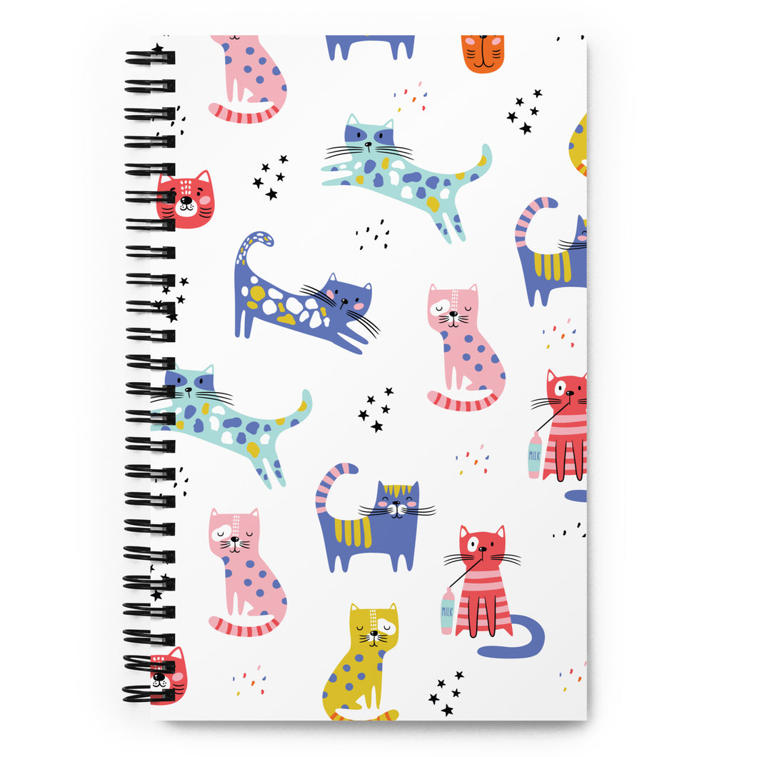 KITTY KAT Spiral Notebook - Premium Spiral Notebook from The Wishful Fish - Just $18! Shop now at The Wishful Fish