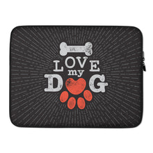 Load image into Gallery viewer, Love My Dog Laptop Sleeve - Premium Laptop Sleeve from The Wishful Fish - Just $24! Shop now at The Wishful Fish
