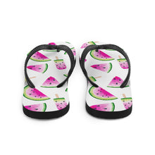 Load image into Gallery viewer, SUMMER WATERMELLON Flip Flops - Premium Flip Flops from The Wishful Fish - Just $21! Shop now at The Wishful Fish
