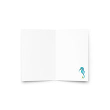 Load image into Gallery viewer, Seahorse Thank You Note Card - Premium note cards from The Wishful Fish - Just $4! Shop now at The Wishful Fish
