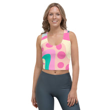 Load image into Gallery viewer, Pink and Green Crop Top | Front View
