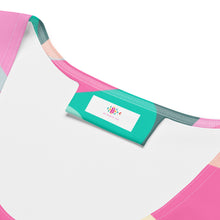 Load image into Gallery viewer, Pink and Green Crop Top | Close | Brand Logo

