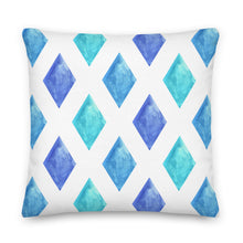 Load image into Gallery viewer, Seahorse Premium Pillows | Back View | 22&quot; x 22&quot; | The Wishful Fish
