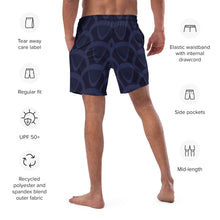 Load image into Gallery viewer, Geo Men&#39;s Swim Trunks | Back View Details
