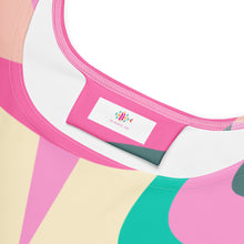 Load image into Gallery viewer, Pink and Green Skater Dress | Logo

