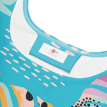 Load image into Gallery viewer, Tropical Skater Dress | Close Up View
