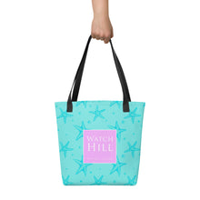 Load image into Gallery viewer, Watch Hill, Rhode Island Starfish Beach Bag | Front View
