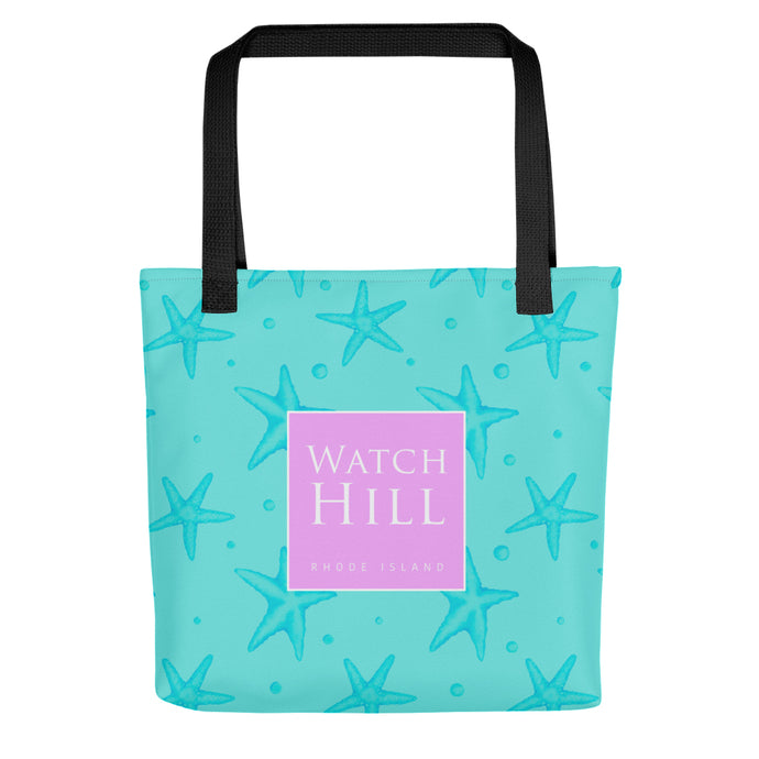 Watch Hill, Rhode Island Starfish Beach Bag | Front View
