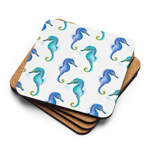 Load image into Gallery viewer, Seahorse Cork-Back Coasters

