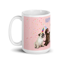 Load image into Gallery viewer, &quot;Happy Birthday&quot; Dog Mug | 15oz | Side View | The Wishful Fish
