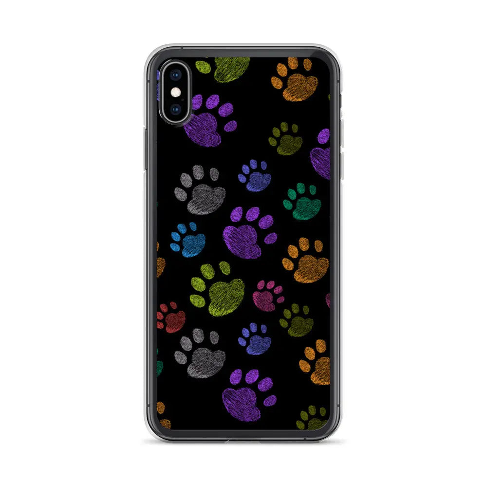 Fun Paw Print iPhone Case | Front View | The Wishful Fish