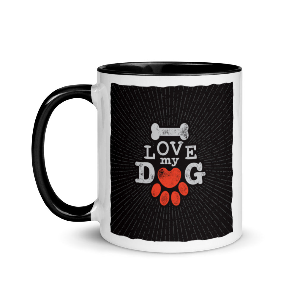 Love My Dog MugLove My Dog | Ceramic Mug | Black Handle | The Wishful Fish