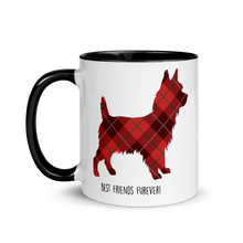 Load image into Gallery viewer, &quot;Best Friends FurEver&quot; Scotty Mug | Front View | 11oz | Black Inside and Handle | The Wishful Fish Shop
