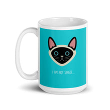 Load image into Gallery viewer, Cute Cat Series Mug | Teal | 15oz | Front View
