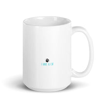 Load image into Gallery viewer, Cute Cat Series Mug | Teal | 15oz | Back View
