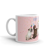Load image into Gallery viewer, &quot;Happy Birthday&quot; Dog Mug | Side View | 11oz | The Wishful Fish
