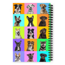 Load image into Gallery viewer, Dogs and More Dogs Spiral Notebook | Back View | 5.25&quot; x 8.25&quot;
