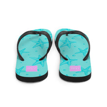 Load image into Gallery viewer, Watch Hill, Rhode Island Starfish Flip Flops | Back View
