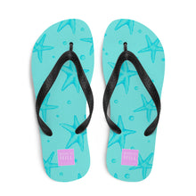 Load image into Gallery viewer, Watch Hill, Rhode Island Starfish Flip Flops | Front View
