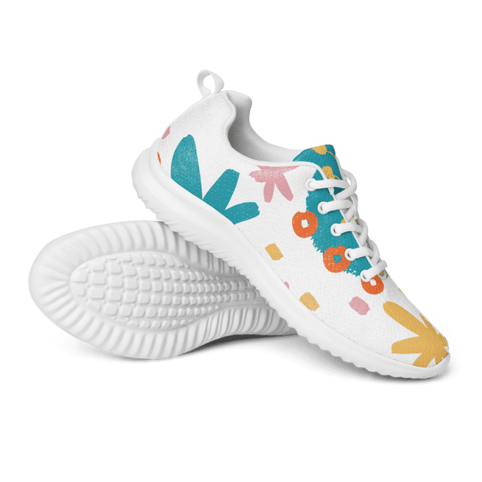 Botanical Women’s Athletic Shoes | Front and Bottom View
