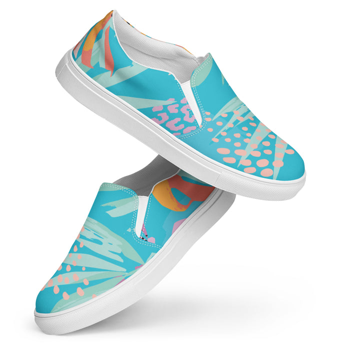 Tropical Women’s Slip-On Canvas Shoes | Side View