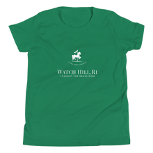 Load image into Gallery viewer, Watch Hill, Rhode Island &quot;I Caught The Brass Ring&quot; Youth T-Shirt | Kelly Green
