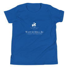Load image into Gallery viewer, Watch Hill, Rhode Island &quot;I Caught The Brass Ring&quot; Youth T-Shirt | Royal Blue
